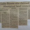 Lake Macquarie land claims. Newcastle Herald 1985.  Newcastle Library.